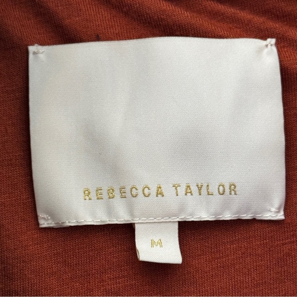 Rebecca Taylor faux fur bomber jacket coat in spice size M - Picture 9 of 9